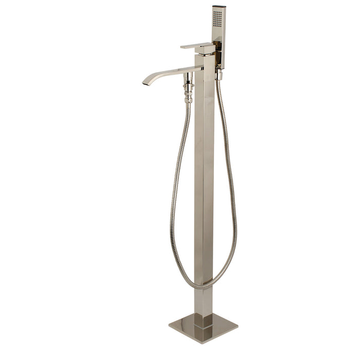 Executive KS4136QLL Single-Handle 1-Hole Freestanding Tub Faucet with Hand Shower, Polished Nickel