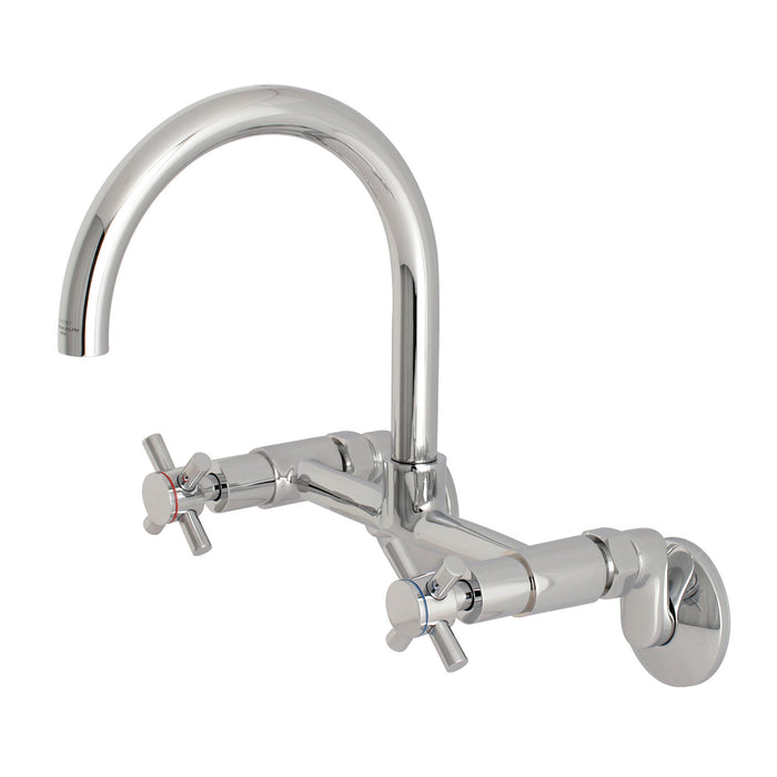 Concord KS414C Two-Handle 2-Hole Wall Mount Kitchen Faucet, Polished Chrome