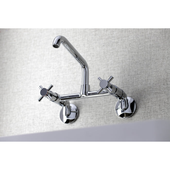 Concord KS423C Two-Handle 2-Hole Wall Mount Kitchen Faucet, Polished Chrome