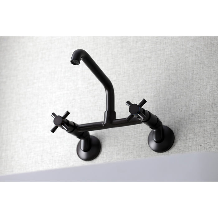 Concord KS423ORB Two-Handle 2-Hole Wall Mount Kitchen Faucet, Oil Rubbed Bronze