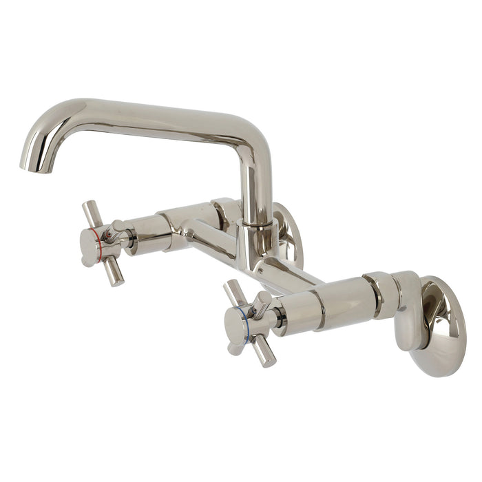 Concord KS423PN Two-Handle 2-Hole Wall Mount Kitchen Faucet, Polished Nickel