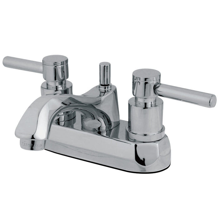 Concord KS4261DL Two-Handle 3-Hole Deck Mount 4" Centerset Bathroom Faucet with Brass Pop-Up, Polished Chrome