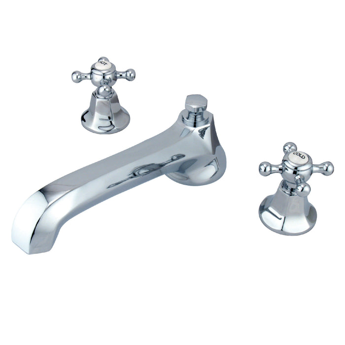 Kingston Tulare KS4301BX - Metropolitan Two-Handle 3-Hole Deck Mount Roman Tub Faucet, Polished Chrome