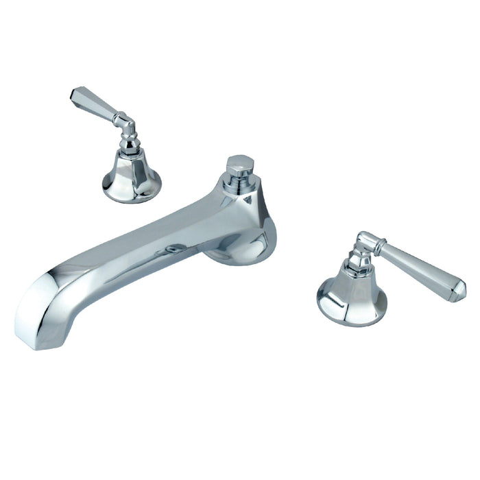 Kingston Tulare KS4301HL - Metropolitan Two-Handle 3-Hole Deck Mount Roman Tub Faucet, Polished Chrome