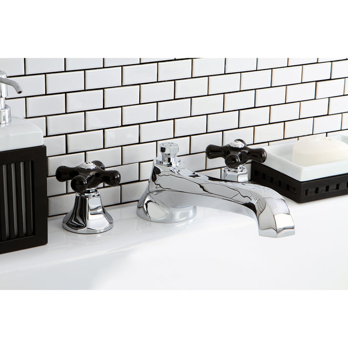 Kingston Tulare KS4301PKX - Duchess Two-Handle 3-Hole Deck Mount Roman Tub Faucet, Polished Chrome