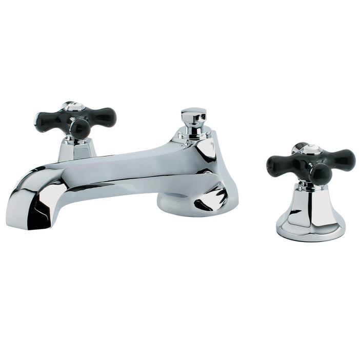 Kingston Tulare KS4301PKX - Duchess Two-Handle 3-Hole Deck Mount Roman Tub Faucet, Polished Chrome