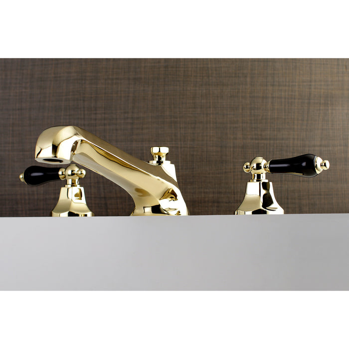 Kingston Tulare KS4302PKL - Duchess Two-Handle 3-Hole Deck Mount Roman Tub Faucet, Polished Brass