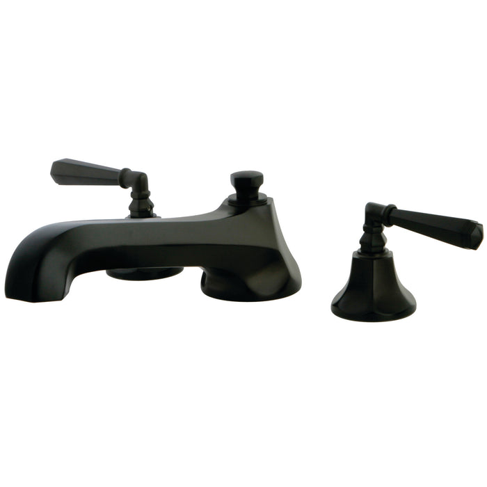 Kingston Tulare KS4305HL - Metropolitan Two-Handle 3-Hole Deck Mount Roman Tub Faucet, Oil Rubbed Bronze