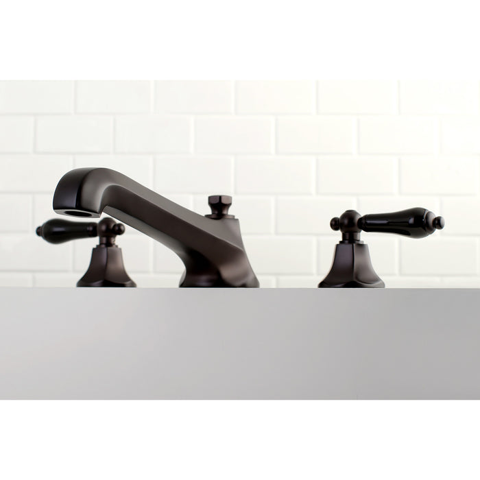 Kingston Tulare KS4305PKL - Duchess Two-Handle 3-Hole Deck Mount Roman Tub Faucet, Oil Rubbed Bronze