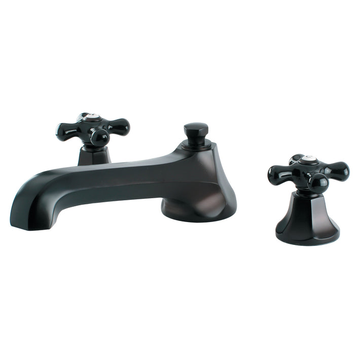 Kingston Tulare KS4305PKX - Duchess Two-Handle 3-Hole Deck Mount Roman Tub Faucet, Oil Rubbed Bronze