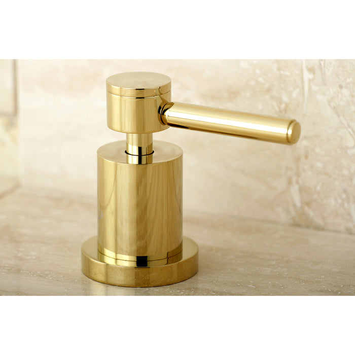 Concord KS4362DL Two-Handle 3-Hole Deck Mount Roman Tub Faucet, Polished Brass