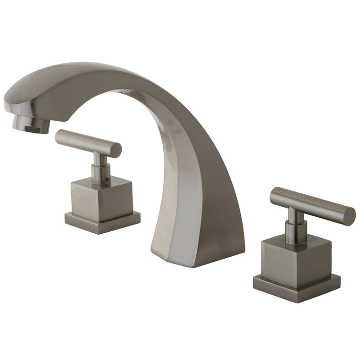 Kingston Sona KS4368CQL - Concord Two-Handle 3-Hole Deck Mount Roman Tub Faucet, Brushed Nickel