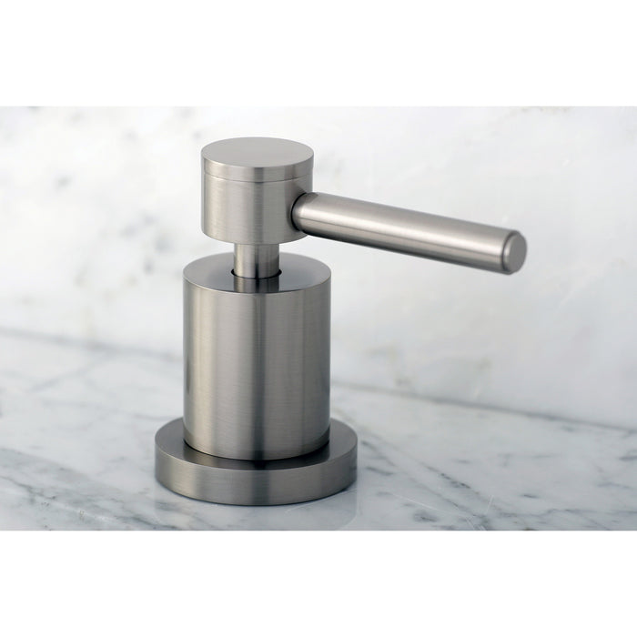 Kingston Tulare KS4368DL - Concord Two-Handle 3-Hole Deck Mount Roman Tub Faucet, Brushed Nickel