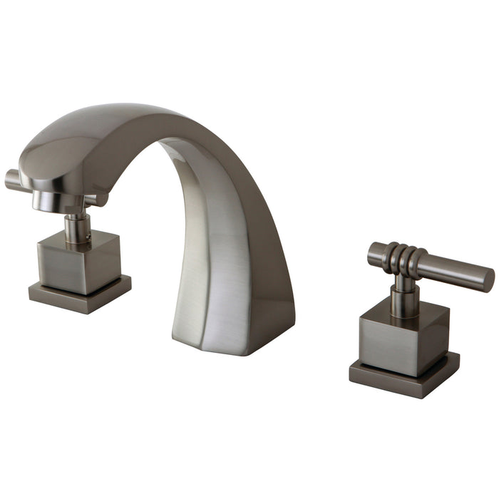Kingston Sona KS4368QL - Fortress Two-Handle 3-Hole Deck Mount Roman Tub Faucet, Brushed Nickel