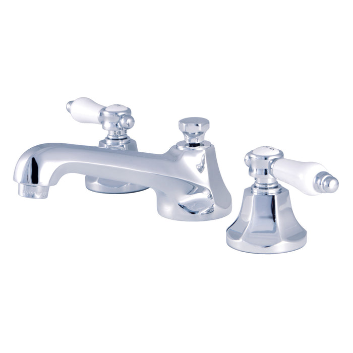 Bel-Air KS4461BPL Two-Handle 3-Hole Deck Mount Widespread Bathroom Faucet with Brass Pop-Up, Polished Chrome