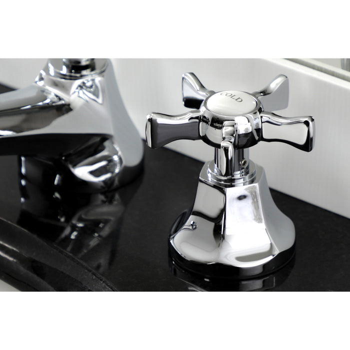 Hamilton KS4461NX Two-Handle 3-Hole Deck Mount Widespread Bathroom Faucet with Brass Pop-Up, Polished Chrome