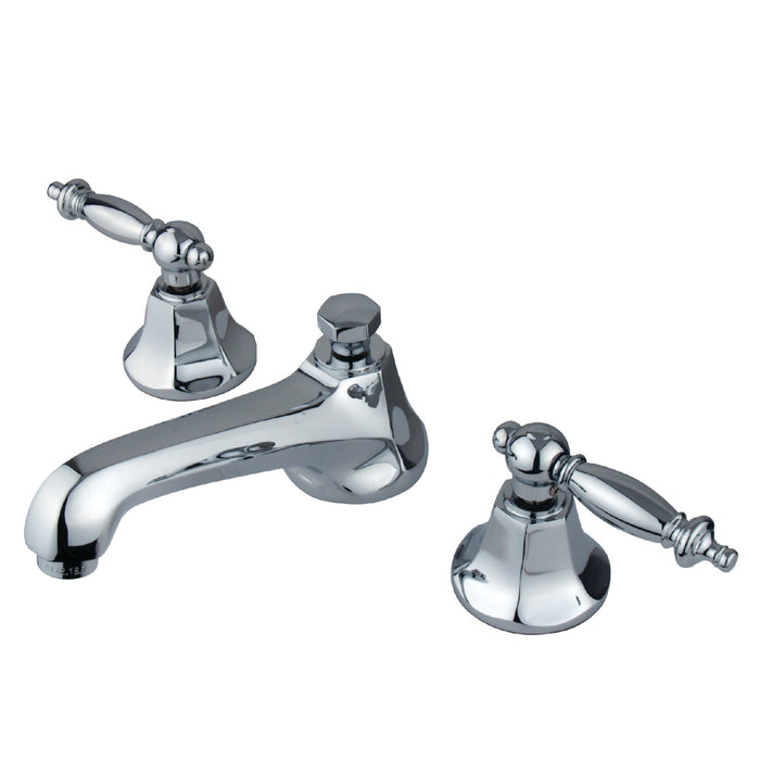 Metropolitan KS4461TL Two-Handle 3-Hole Deck Mount Widespread Bathroom Faucet with Brass Pop-Up, Polished Chrome