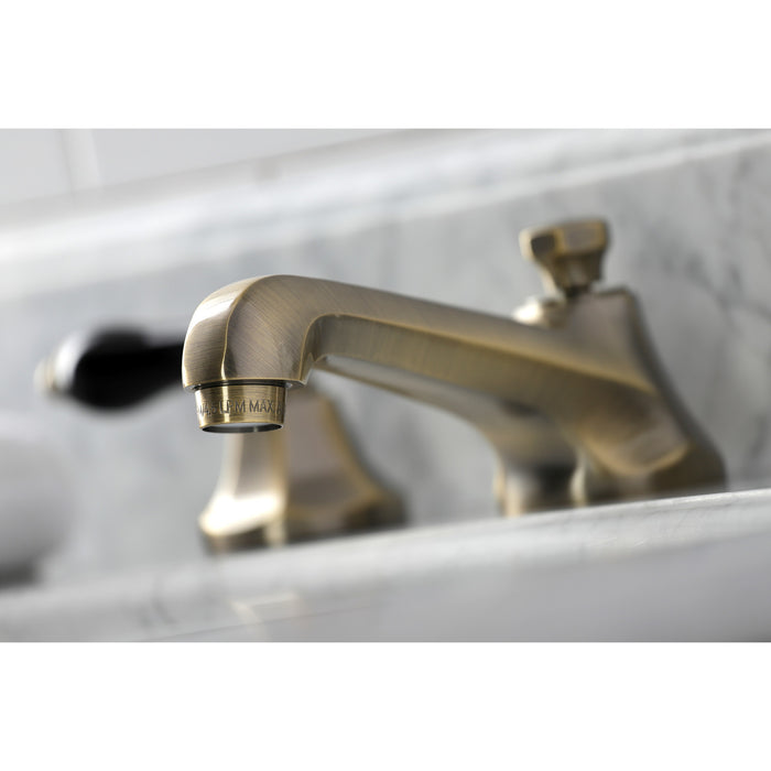 Duchess KS4463PKL Two-Handle 3-Hole Deck Mount Widespread Bathroom Faucet with Brass Pop-Up, Antique Brass