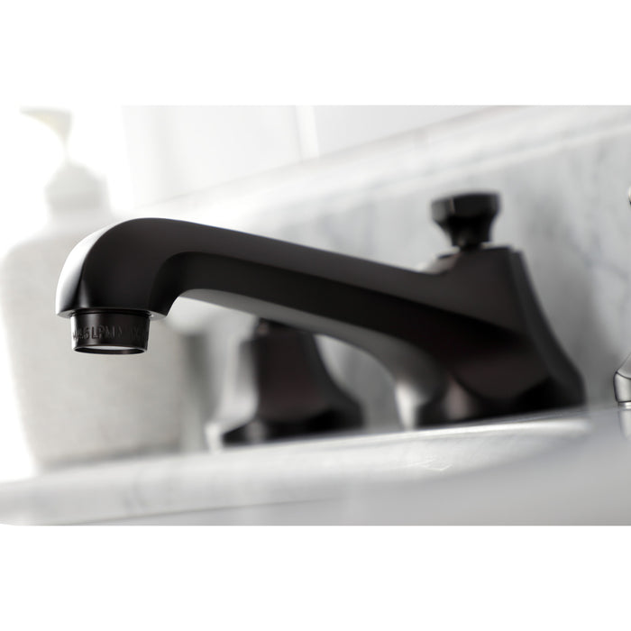 Bel-Air KS4465BPL Two-Handle 3-Hole Deck Mount Widespread Bathroom Faucet with Brass Pop-Up, Oil Rubbed Bronze