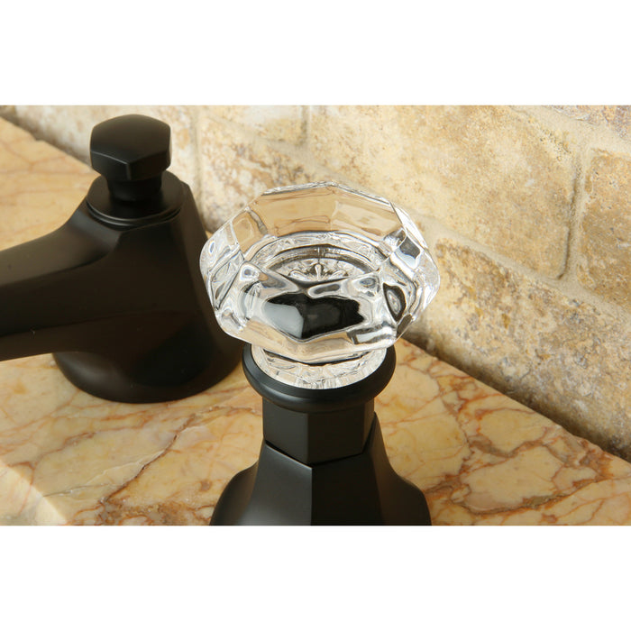 Kingston Tulare KS4465WCL - Celebrity Two-Handle 3-Hole Deck Mount Widespread Bathroom Faucet with Brass Pop-Up, Oil Rubbed Bronze