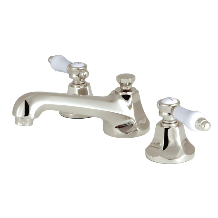 Bel-Air KS4466BPL Two-Handle 3-Hole Deck Mount Widespread Bathroom Faucet with Brass Pop-Up, Polished Nickel