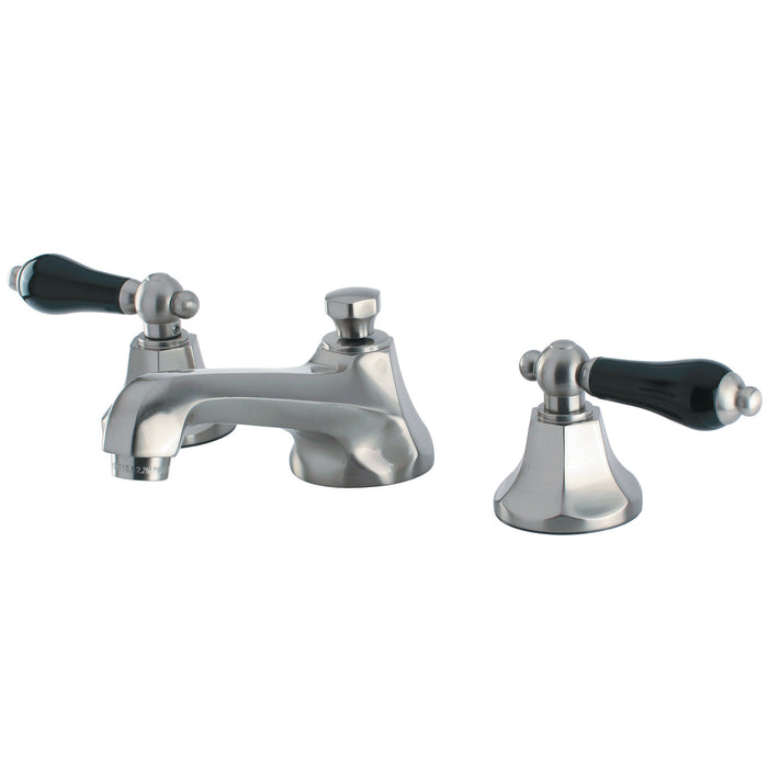 Duchess KS4468PKL Two-Handle 3-Hole Deck Mount Widespread Bathroom Faucet with Brass Pop-Up, Brushed Nickel