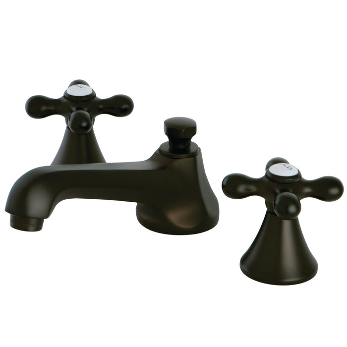 KS4475AX Two-Handle 3-Hole Deck Mount Widespread Bathroom Faucet with Brass Pop-Up, Oil Rubbed Bronze