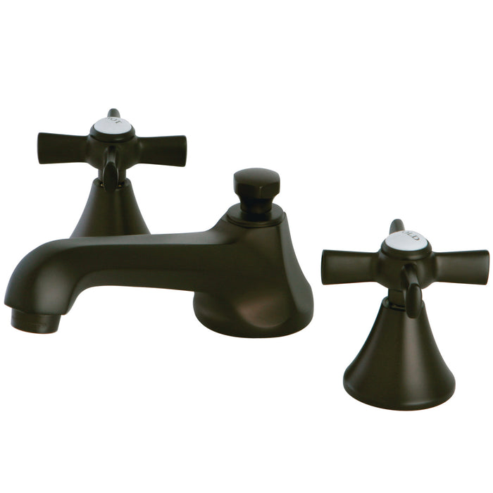 Millennium KS4475ZX Two-Handle 3-Hole Deck Mount Widespread Bathroom Faucet with Brass Pop-Up, Oil Rubbed Bronze