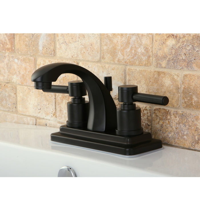 Concord KS4645DL Two-Handle 3-Hole Deck Mount 4" Centerset Bathroom Faucet with Brass Pop-Up, Oil Rubbed Bronze