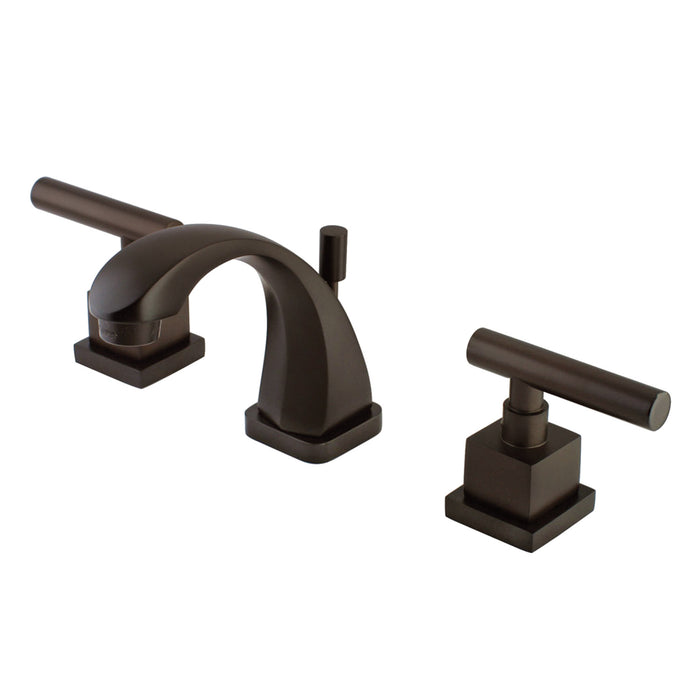 Claremont KS4945CQL Two-Handle 3-Hole Deck Mount Widespread Bathroom Faucet with Brass Pop-Up, Oil Rubbed Bronze