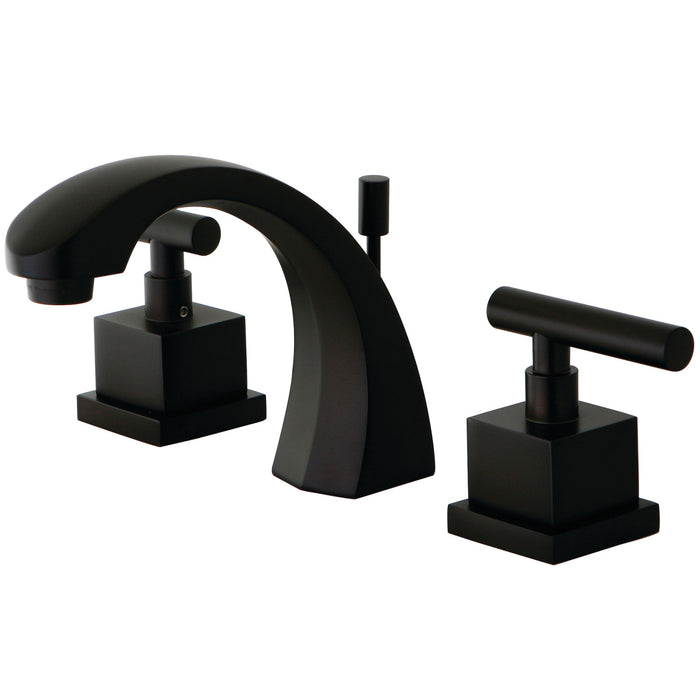 Claremont KS4985CQL Two-Handle 3-Hole Deck Mount Widespread Bathroom Faucet with Brass Pop-Up, Oil Rubbed Bronze
