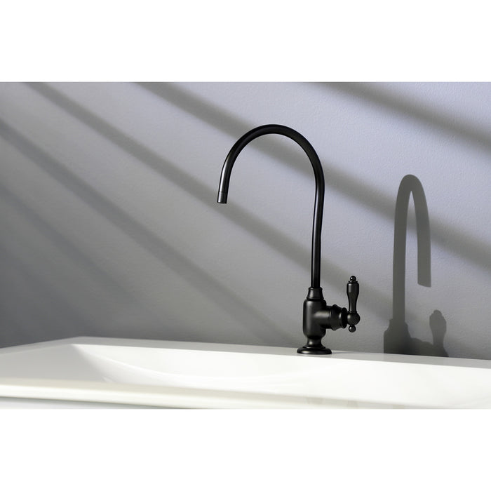 Tudor KS5190TAL Single-Handle 1-Hole Deck Mount Water Filtration Faucet, Matte Black