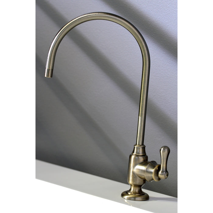 Royale KS5193AL Single-Handle 1-Hole Deck Mount Water Filtration Faucet, Antique Brass