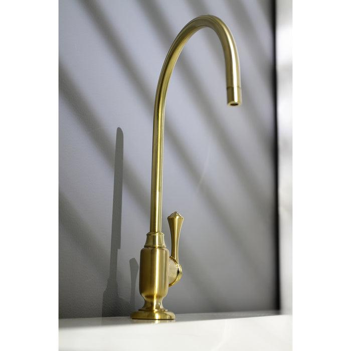 Vintage KS5197BL Single-Handle 1-Hole Deck Mount Water Filtration Faucet, Brushed Brass