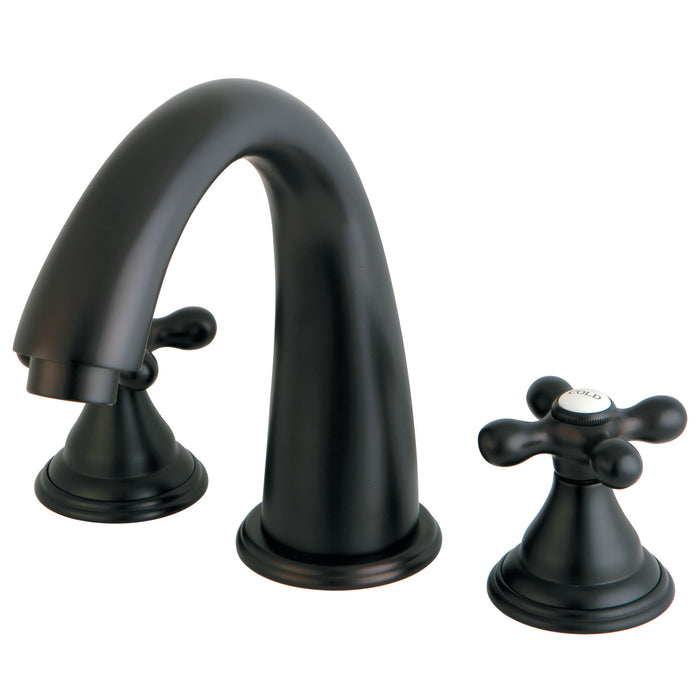 Kingston Tulare KS5365AX - Vintage Two-Handle 3-Hole Deck Mount Roman Tub Faucet, Oil Rubbed Bronze