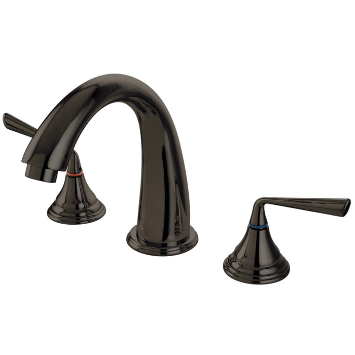 Kingston Tulare KS5365ZL - Silver Sage Two-Handle 3-Hole Deck Mount Roman Tub Faucet, Oil Rubbed Bronze
