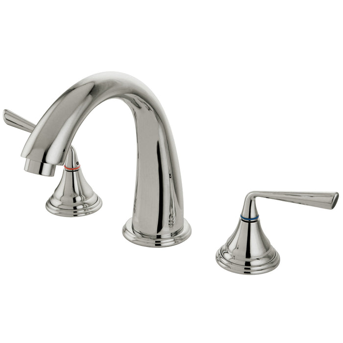 Silver Sage KS5368ZL Two-Handle 3-Hole Deck Mount Roman Tub Faucet, Brushed Nickel