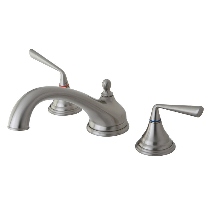 Silver Sage KS5538ZL Two-Handle 3-Hole Deck Mount Roman Tub Faucet, Brushed Nickel