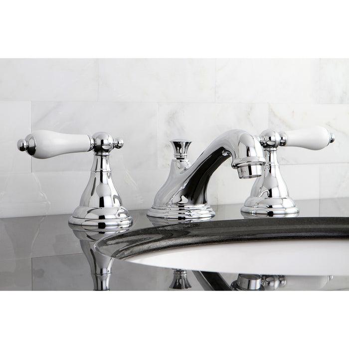 Royale KS5561PL Two-Handle 3-Hole Deck Mount Widespread Bathroom Faucet with Brass Pop-Up, Polished Chrome