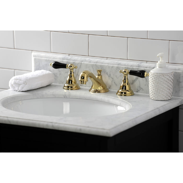 Duchess KS5562PKL Two-Handle Deck Mount Widespread Bathroom Faucet with Brass Pop-Up, Polished Brass