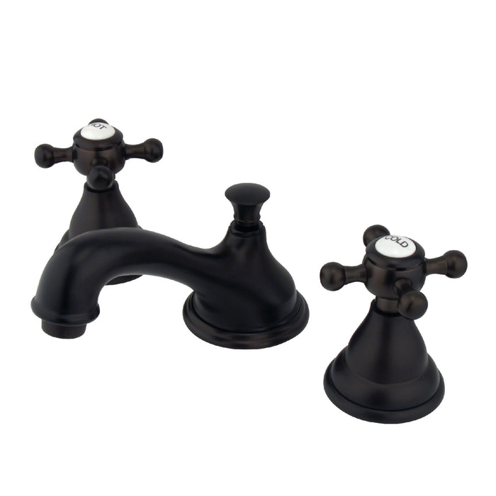 Royale KS5565BX Two-Handle 3-Hole Deck Mount Widespread Bathroom Faucet with Brass Pop-Up, Oil Rubbed Bronze