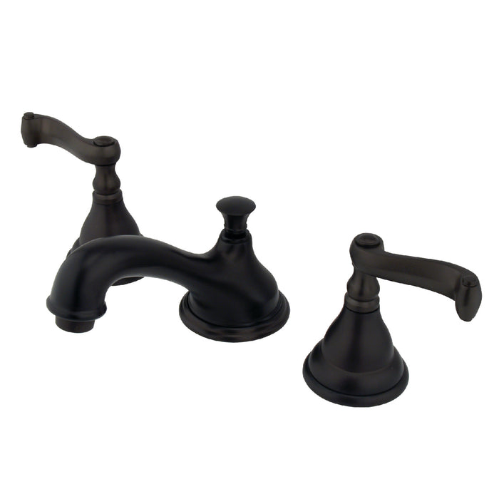 Royale KS5565FL Two-Handle 3-Hole Deck Mount Widespread Bathroom Faucet with Brass Pop-Up, Oil Rubbed Bronze