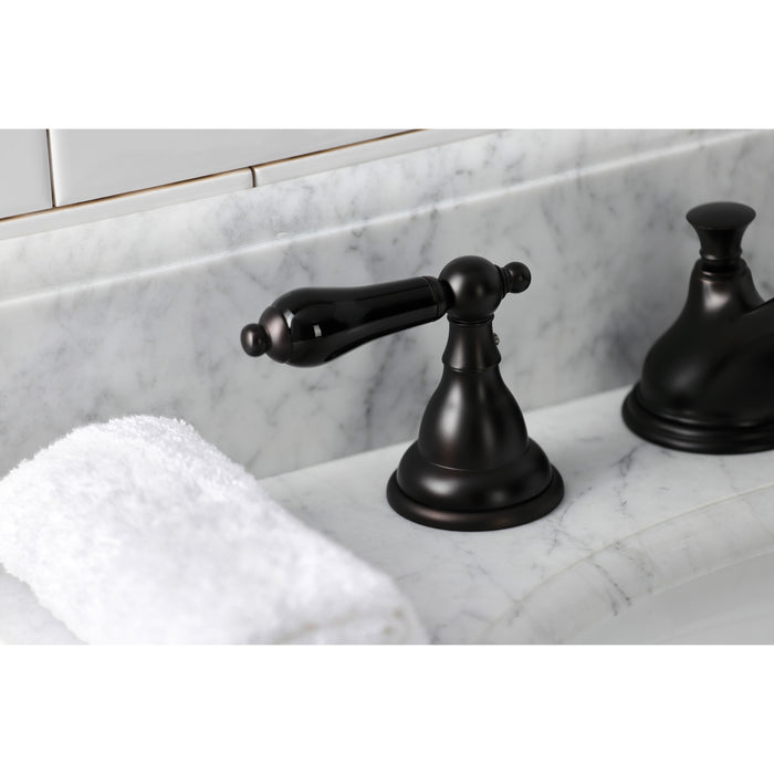 Duchess KS5565PKL Two-Handle Deck Mount Widespread Bathroom Faucet with Brass Pop-Up, Oil Rubbed Bronze