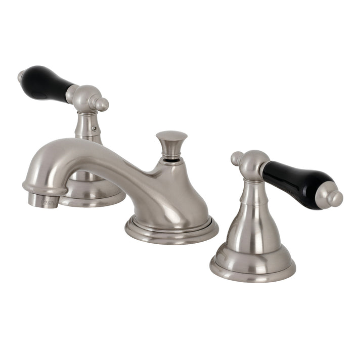 Duchess KS5568PKL Two-Handle Deck Mount Widespread Bathroom Faucet with Brass Pop-Up, Brushed Nickel