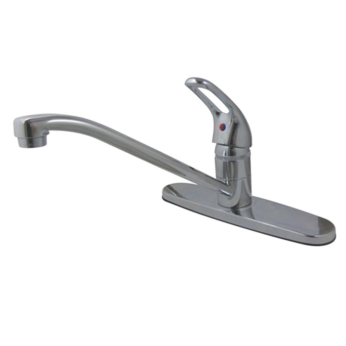 KS561C Single-Handle 1-or-3 Hole Deck Mount 8" Centerset Kitchen Faucet, Polished Chrome