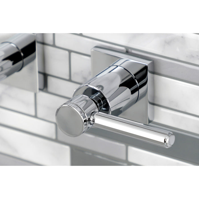 Concord KS6021DL Two-Handle 3-Hole Wall Mount Roman Tub Faucet, Polished Chrome