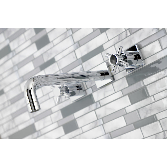 Concord KS6021DX Two-Handle 3-Hole Wall Mount Roman Tub Faucet, Polished Chrome
