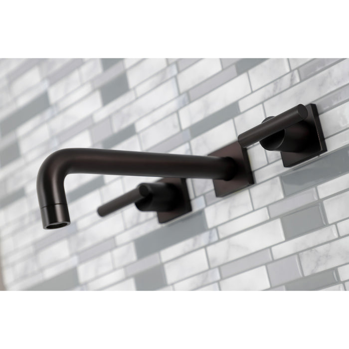 Kingston Sona KS6025CML - Manhattan Two-Handle 3-Hole Wall Mount Roman Tub Faucet, Oil Rubbed Bronze
