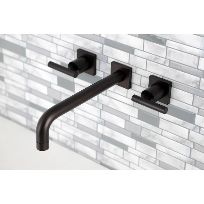 Kingston Sona KS6025CML - Manhattan Two-Handle 3-Hole Wall Mount Roman Tub Faucet, Oil Rubbed Bronze