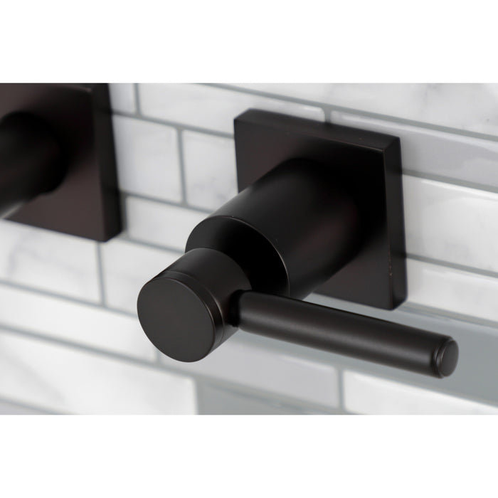 Concord KS6025DL Two-Handle 3-Hole Wall Mount Roman Tub Faucet, Oil Rubbed Bronze